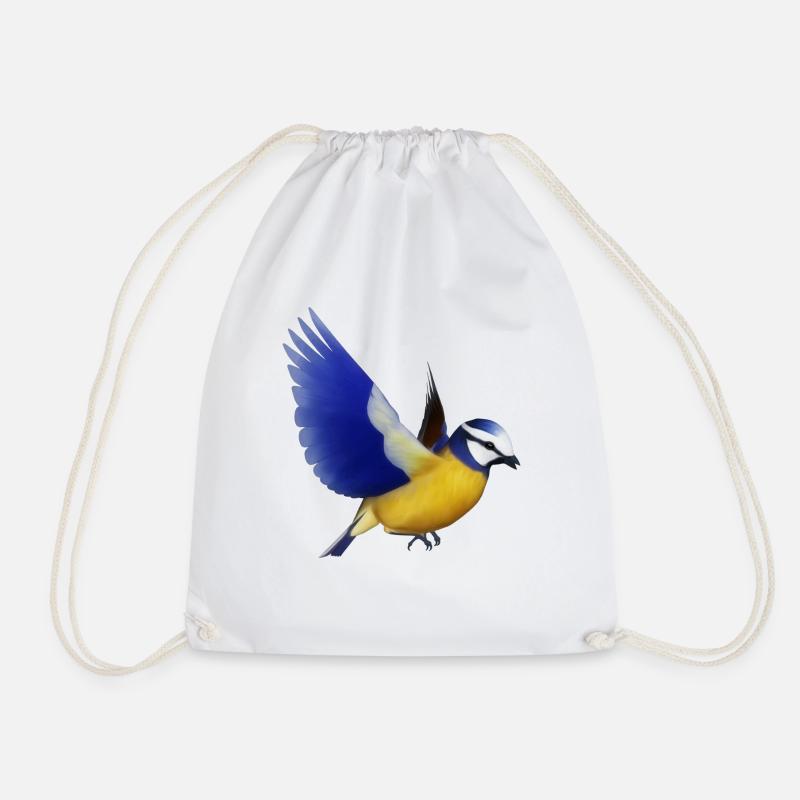 blaumeise,meise,vogel,tier - Turnbeutel - Weiß