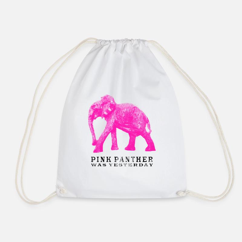 Pink Panther Elephant - Turnbeutel - Weiß