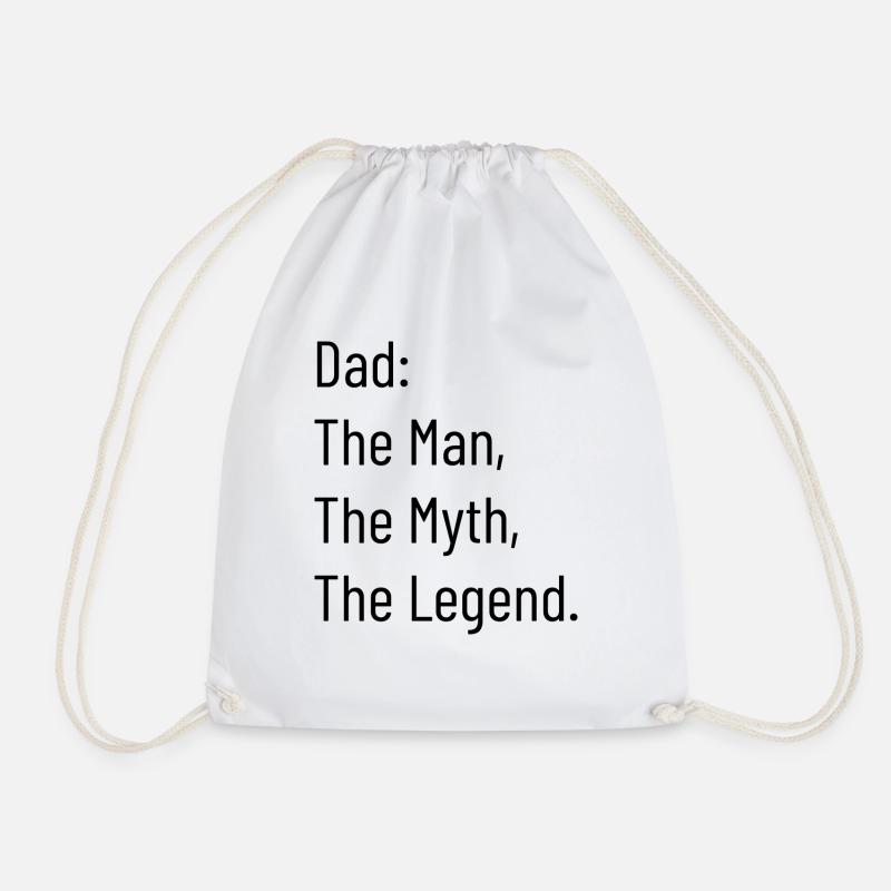 Dad the legend - Drawstring Bag - white