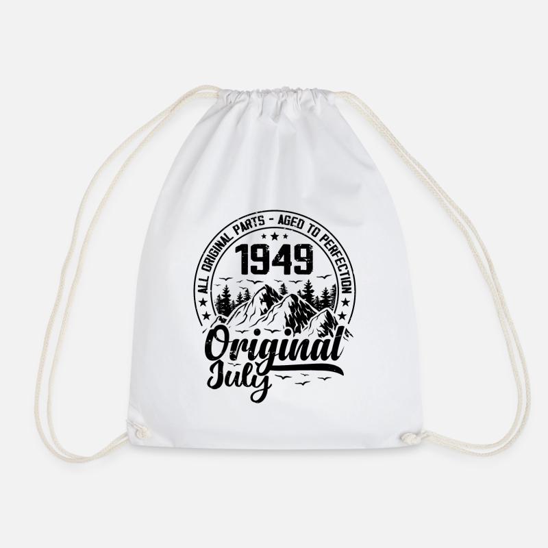 1949 Juli Original: Geschenk zum 75-jährigen Jubiläum - Turnbeutel - Weiß