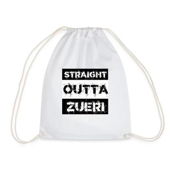 Straight Outta Züri Switzerland Gift City - Drawstring Bag - white - Front
