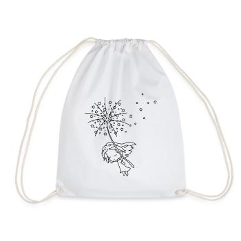 Pusteblume Fairy Magic Fairy Cute Kids Nature - Drawstring Bag - white - Front