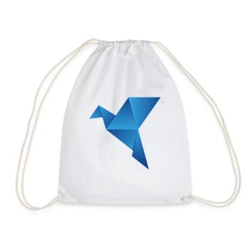 papier avion en papier origami flugzeug13 - Sac de sport léger - blanc - Devant