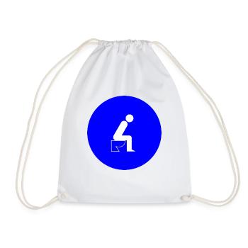 bath bath bathtub bathtub shower shower98 - Drawstring Bag - white - Front