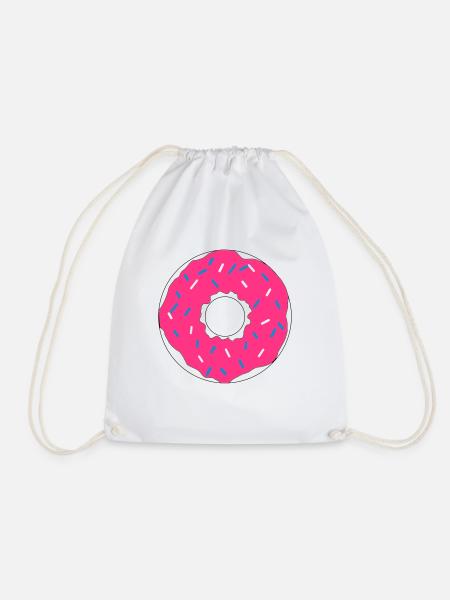 Pink Donut - Turnbeutel - Weiß
