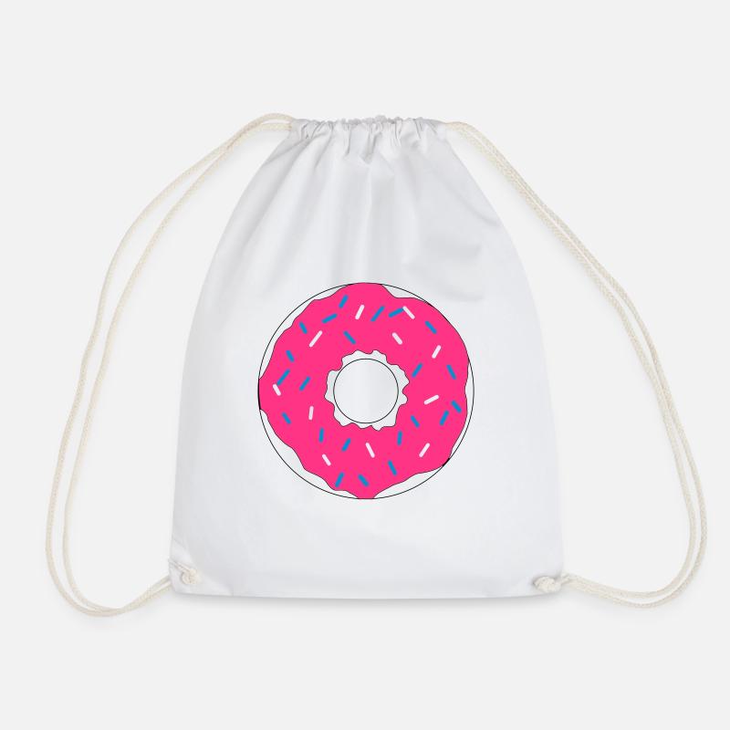 Pink Donut - Turnbeutel - Weiß