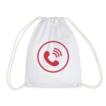 téléphone téléphone mobile retro16 radio téléphone mobile - Sac de sport léger - blanc - Devant