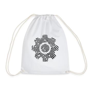 Gear DNA DNA fingerprint engineer mechanic - Drawstring Bag - white - Front