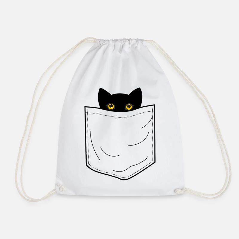 Kitty Pocket - Turnbeutel - Weiß