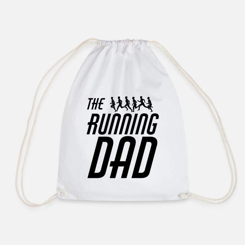 Der RUNNING DAD - Turnbeutel - Weiß