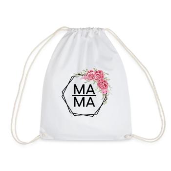 Mama Rosen Design - Turnbeutel - Weiß - Vorne