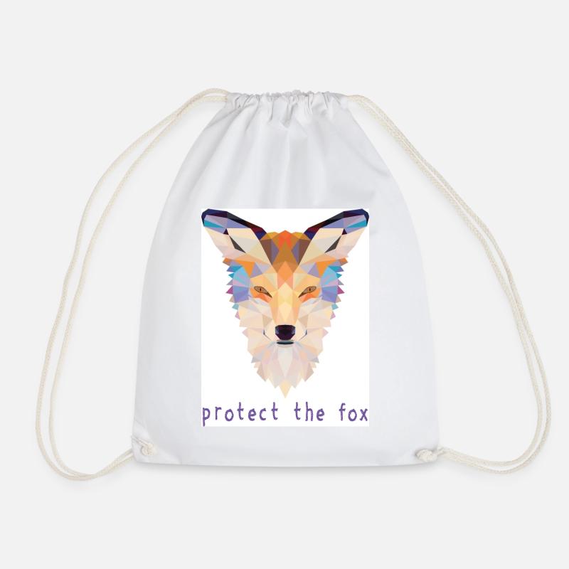 Beschütze Fox - Turnbeutel - Weiß
