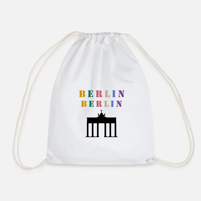 Berlin Berlin - Drawstring Bag - white