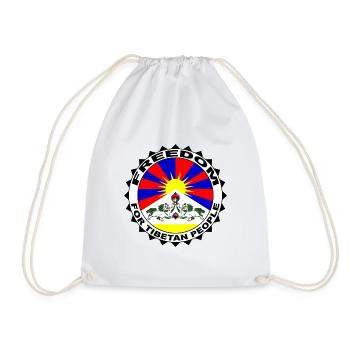 Free Tibet - Sac de sport léger - blanc - Devant
