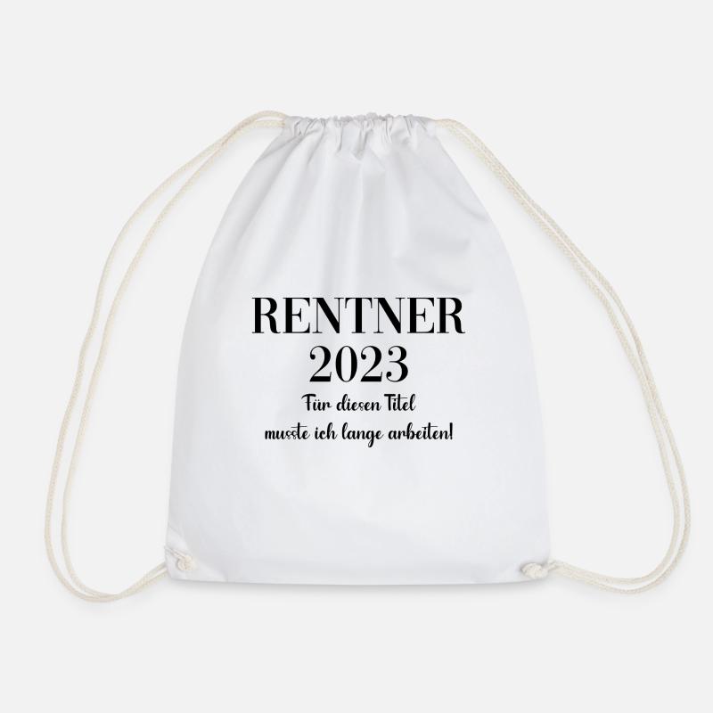 Rentner 2023 - Turnbeutel - Weiß