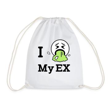 Ich hasse meine/n Ex - Turnbeutel - Weiß - Vorne