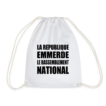 la jeunesse emmerde le rassemblement national - Sac de sport léger - blanc - Devant
