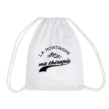La montagne ma thérapie - Sac de sport léger - blanc - Devant