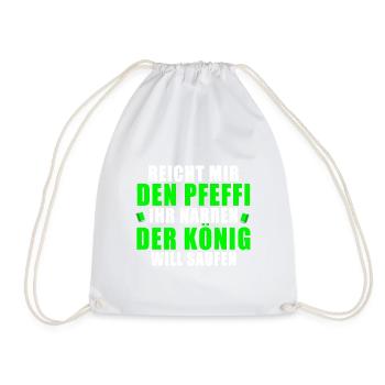 Pfefferminz Likör Pfeffi Vatertag Sauf - Turnbeutel - Weiß - Vorne