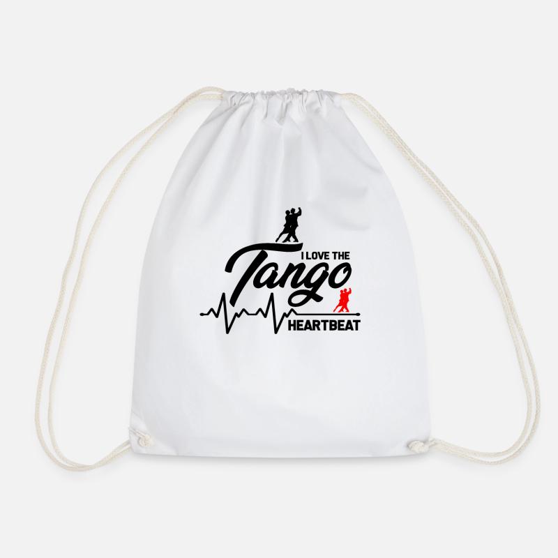 Tango Standard Dance Dancing Dancer Gift - Drawstring Bag - white