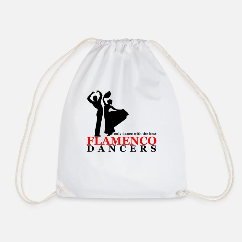 Flamenco Spanisch Tanz Tanzen Tänzer Geschenk - Turnbeutel - Weiß