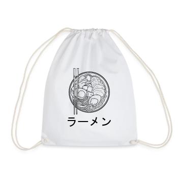 Ramen Japan Tshirt - Turnbeutel - Weiß - Vorne