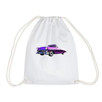 Voiture de collection - Sac de sport léger - blanc - Devant