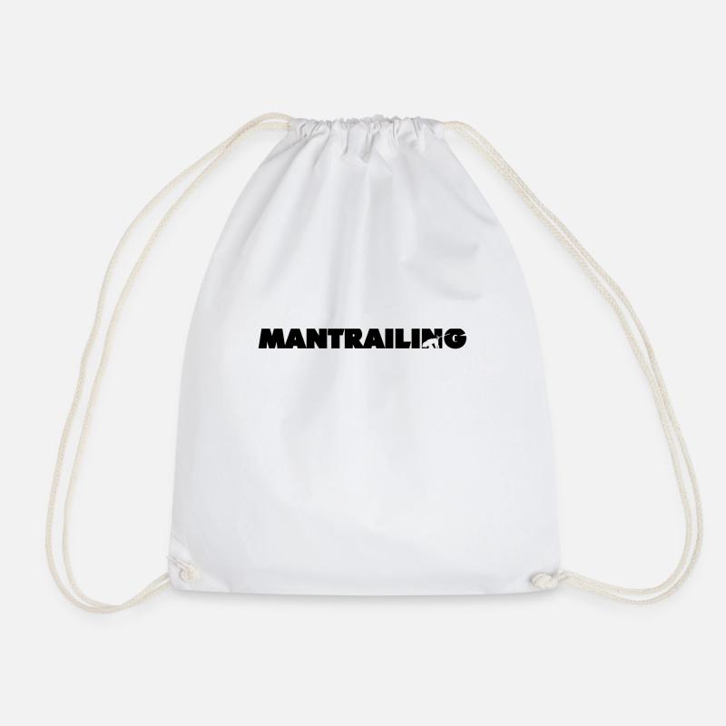 Mantrailing - Drawstring Bag - white