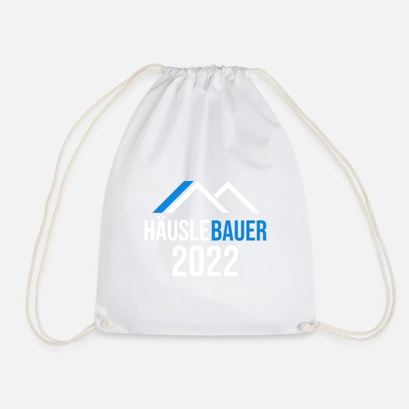 Bauherr Hausbau Eigenheim Richtfest 2022 - Turnbeutel - Weiß