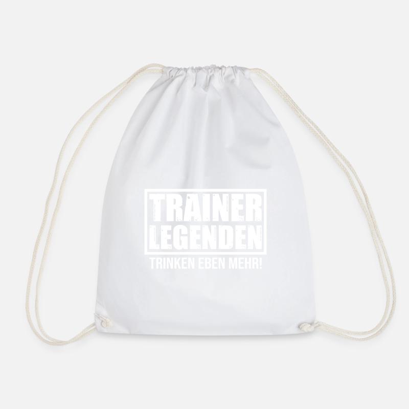 Fußballtrainer Spruch Bester Trainer Fußballcoach - Turnbeutel - Weiß