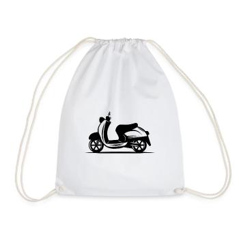 Moped - Scooter - Moped - Drawstring Bag - white - Front