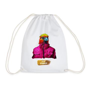 Crazy Birdy - Drawstring Bag - white - Front