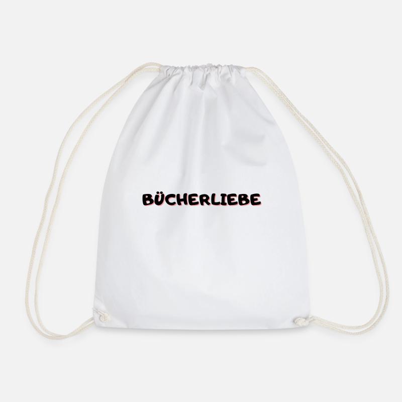 Bücherliebe - Turnbeutel - Weiß