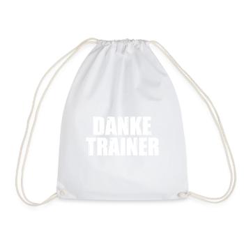 Fußballtrainer Spruch Bester Trainer Fußballcoach - Turnbeutel - Weiß - Vorne