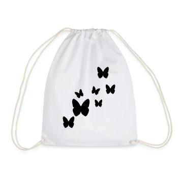 butterflies - Turnbeutel - Weiß - Vorne