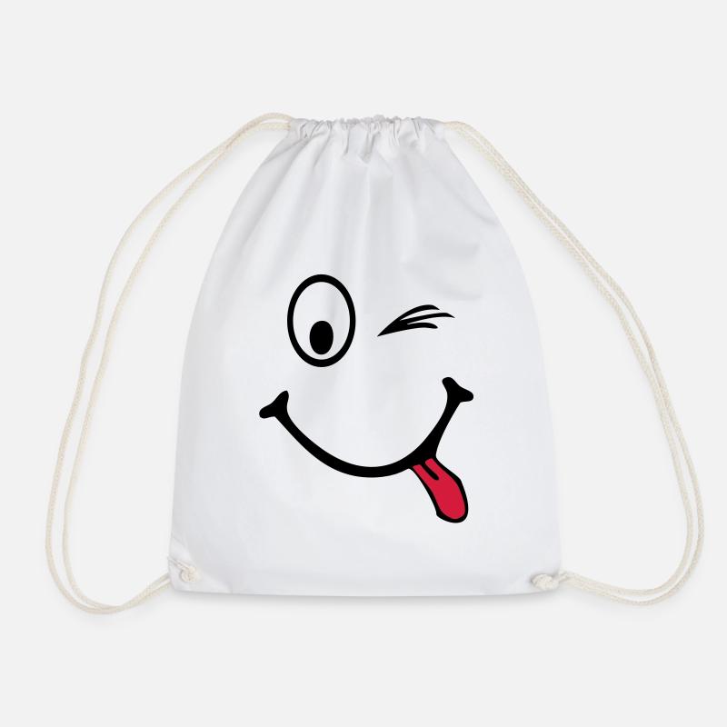smiley - Sac de sport léger - blanc