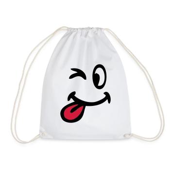 smiley clin oeil 3105 - Sac de sport léger - blanc - Devant
