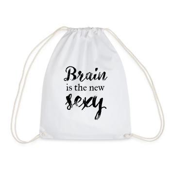 Brain is the new sexy - Turnbeutel - Weiß - Vorne