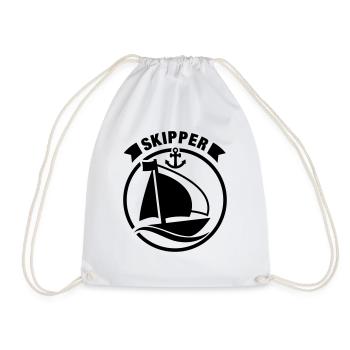 skipper_f1 - Turnbeutel - Weiß - Vorne