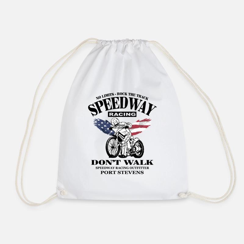 Speedway - Drawstring Bag - white