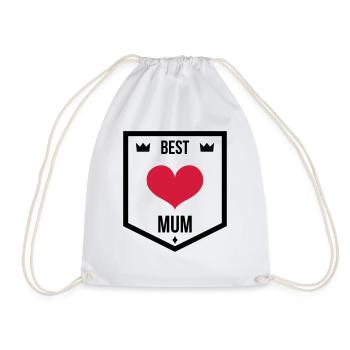 Mum / Mom / Baby / Mummy / Mother's day / Birth - Drawstring Bag - white - Front