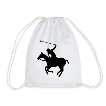 polo - Drawstring Bag - white - Front