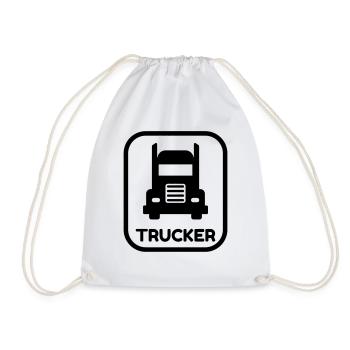 Routier / Chauffeur Poids-lourd / Camion / - Sac de sport léger - blanc - Devant