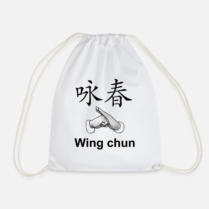 Die Kunst des Wing Chun - Turnbeutel - Weiß