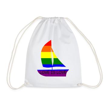 L'amour est l'amour lgbtq - Sac de sport léger - blanc - Devant
