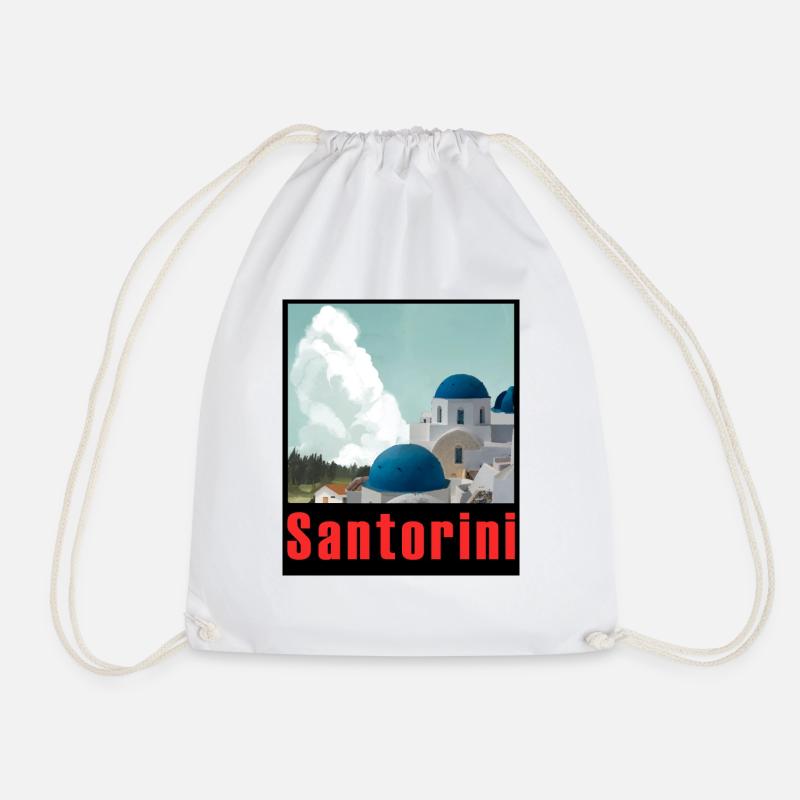 Santorini - Turnbeutel - Weiß