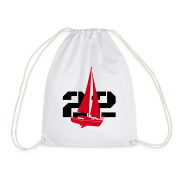 Neptune 22 shadow image - Drawstring Bag - white - Front