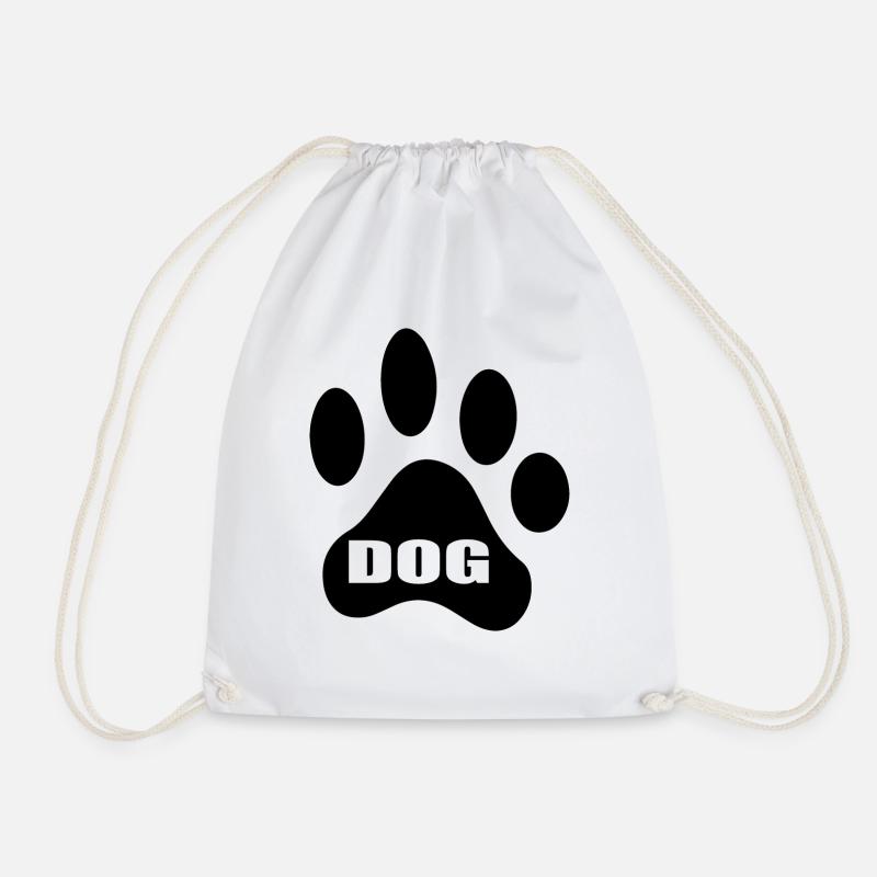 Dog dog - Drawstring Bag - white