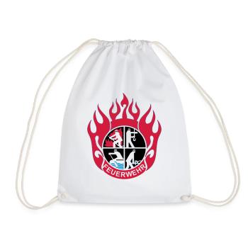 Flamme Feuerwehr Logo mod - Turnbeutel - Weiß - Vorne