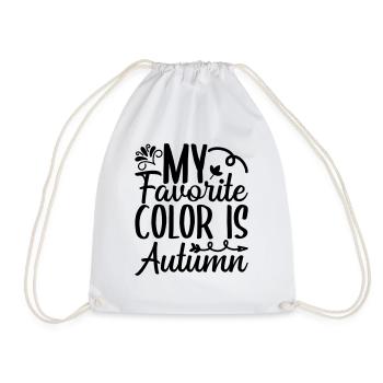 20 Ma couleur préférée est l’automne - Sac de sport léger - blanc - Devant